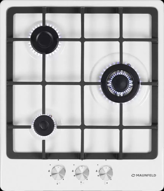 Газовая варочная панель MAUNFELD EGHE.43.33CW\G (фото 2) Газовая варочная панель MAUNFELD EGHE.43.33CW\G (preview 2)