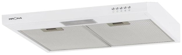 Вытяжка Krona JESSICA slim 600 white push button (фото 1) Вытяжка Krona JESSICA slim 600 white push button (preview 1)