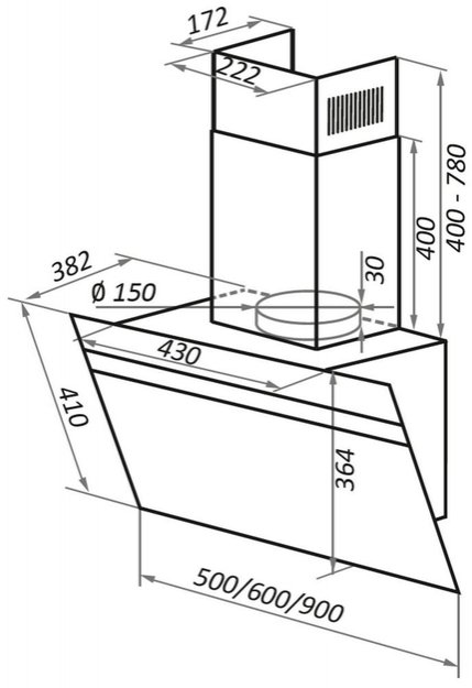 Кухонная вытяжка MAUNFELD Medway 50 белый\вставка сатин (фото 16) Кухонная вытяжка MAUNFELD Medway 50 белый\вставка сатин (preview 16)
