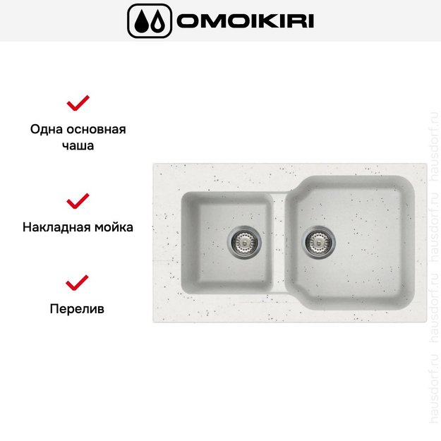 Мойка Omoikiri MARU 86-2 EV (preview 6)