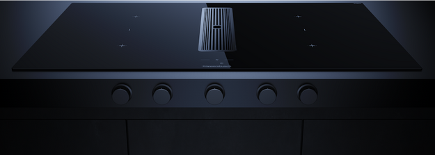 Индукционная варочная поверхность с вытяжкой Kuppersbusch KMI 9850.1 SR-E Black Chrome (preview 2)