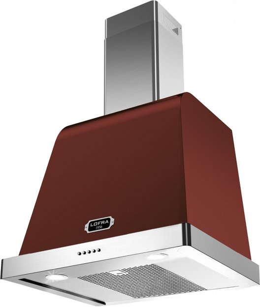 Вытяжка Lofra DOLCEVITA 60 RED BURGUNDY & CHROME (preview 1)