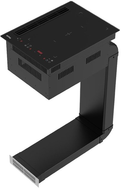 Индукционная варочная панель с интегрированной вытяжкой Korting HIBH 40980 NB (фото 2) Индукционная варочная панель с интегрированной вытяжкой Korting HIBH 40980 NB (preview 2)