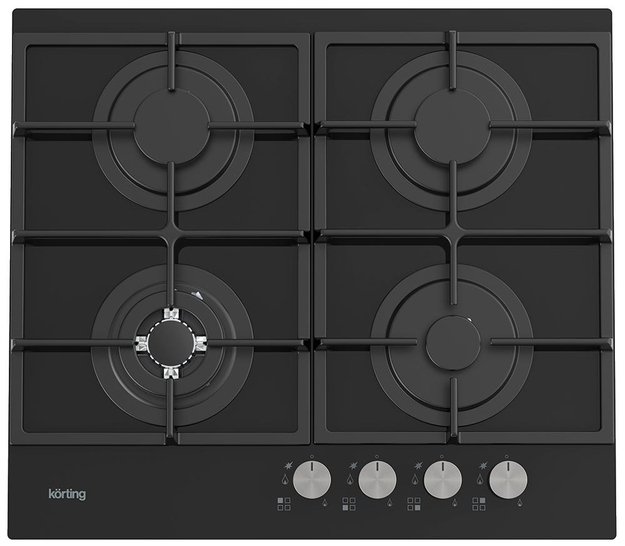 Газовая стеклянная варочная панель Korting HGG 6722 CTN (фото 1) Газовая стеклянная варочная панель Korting HGG 6722 CTN (preview 1)