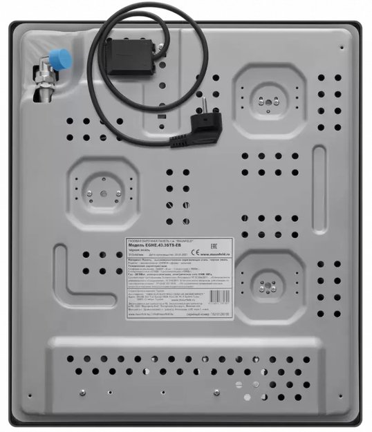 Газовая варочная панель MAUNFELD EGHE.43.3STS-EB (preview 19)