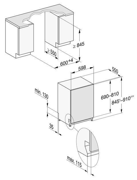 Встраиваемая посудомоечная машина Miele G 7265 SCVi XXL (фото 6) Встраиваемая посудомоечная машина Miele G 7265 SCVi XXL (preview 6)