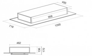 Встраиваемая вытяжка Фалмек Aura 120 White фото 3 Встраиваемая вытяжка Falmec Aura 120 White фото 3