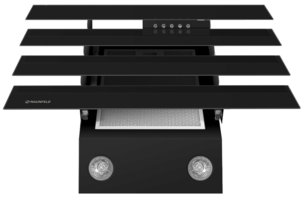 Вытяжка Маунфилд CASCADA QUART 60 BLACK фото 2 Вытяжка Maunfeld CASCADA QUART 60 BLACK фото 2