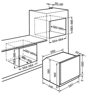 Духовой шкаф Смег SF805A фото 2 Духовой шкаф Smeg SF805A фото 2
