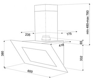 Вытяжка Тека DVT 60 HP WHITE фото 2 Вытяжка Teka DVT 60 HP WHITE фото 2