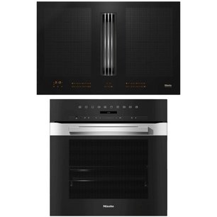 Miele (варочная панель с вытяжкой KMDA 7634 FL + духовой шкаф H 7464 BP EDST/CLST) фото