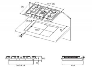 Независимая варочная панель Куперсберг FV9TG X фото 2 Независимая варочная панель Kuppersberg FV9TG X фото 2