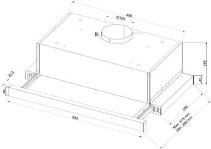 Встраиваемая вытяжка Шауб Лоренц SLD TE6600 фото 2 Встраиваемая вытяжка Schaub Lorenz SLD TE6600 фото 2