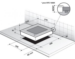 Модульная система Де Дитрих DTE 1048 X фото 3 Модульная система De Dietrich DTE 1048 X фото 3