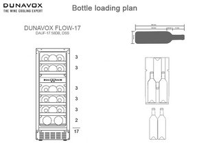 Встраиваемый винный шкаф Дунавокс DAUF-17.58DC фото Встраиваемый винный шкаф Dunavox DAUF-17.58DC фото