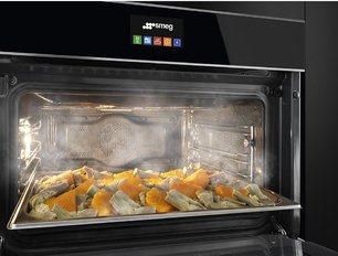 Духовой шкаф комбинированный с пароваркой Смег SF4604PVCNX1 фото 2 Духовой шкаф комбинированный с пароваркой Smeg SF4604PVCNX1 фото 2