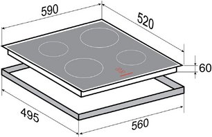 Стеклокерамическая варочная панель Зигмунд Штайн CI 35.6 W фото 4 Стеклокерамическая варочная панель Zigmund Shtain CI 35.6 W фото 4