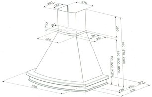 Вытяжка Фабер TRENDY 90 корпус венецианская штукатурка фото 3 Вытяжка Faber TRENDY 90 корпус венецианская штукатурка фото 3