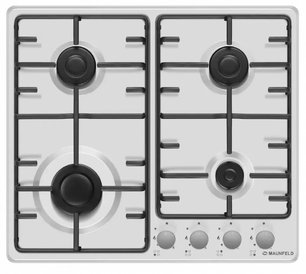 Газовая варочная панель MAUNFELD EGHE.64.3STS-EW фото 2 Газовая варочная панель MAUNFELD EGHE.64.3STS-EW фото 2
