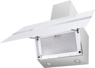 Кухонная вытяжка MAUNFELD Mersey 90 белый\вставка сатин фото 3 Кухонная вытяжка MAUNFELD Mersey 90 белый\вставка сатин фото 3