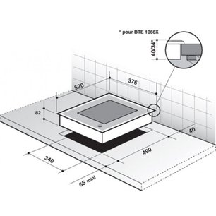 Модульная система Де Дитрих DTE 1028 X фото 2 Модульная система De Dietrich DTE 1028 X фото 2