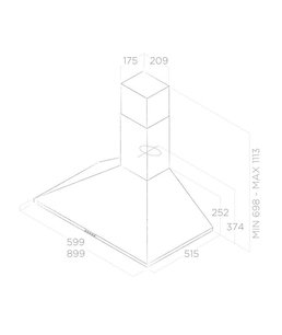 Вытяжка Элика TAMAYA RAIL CRBR/A/90 фото 4 Вытяжка Elica TAMAYA RAIL CRBR/A/90 фото 4