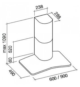 Вытяжка Фалмек SATURNO 90 IX (450) фото 4 Вытяжка Falmec SATURNO 90 IX (450) фото 4