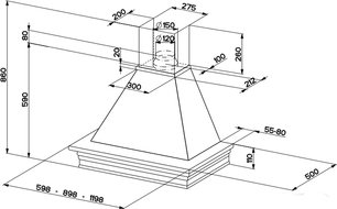 Вытяжка Фабер RANCH 120 WH SC H-EP корпус белый фото 3 Вытяжка Faber RANCH 120 WH SC H-EP корпус белый фото 3