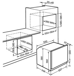 Духовой шкаф Смег SF855PX фото 2 Духовой шкаф Smeg SF855PX фото 2
