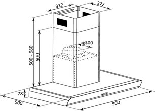 Настенная вытяжка Брандт BHB6902X фото 4 Настенная вытяжка Brandt BHB6902X фото 4