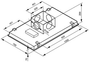 Вытяжка Smeg KSEG120X1 фото 3