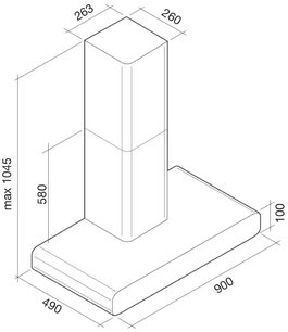 Вытяжка Фалмек Imago 90 (800) ECP white фото 3 Вытяжка Falmec Imago 90 (800) ECP white фото 3