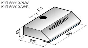 Вытяжка Кертинг KHT 5332 W фото 2 Вытяжка Korting KHT 5332 W фото 2