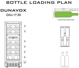Винный шкаф Дунавокс DAU-17.58DB фото 4 Винный шкаф Dunavox DAU-17.58DB фото 4