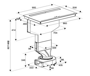 Варочная панель со встроенной вытяжкой Бертаззони P904IBHNE фото 4 Варочная панель со встроенной вытяжкой Bertazzoni P904IBHNE фото 4
