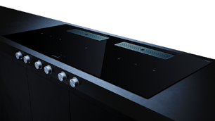 Индукционная варочная поверхность с вытяжкой Kuppersbusch KMI 12850.0 SR-E Stainless steel фото 3