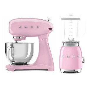 Smeg 50`s Style (блендер BLF03PKEU + миксер SMF03PKEU) фото