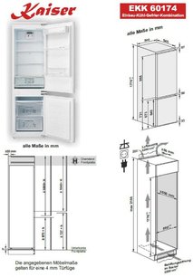 Встраиваемый холодильник Kaiser EKK 60174 фото 4