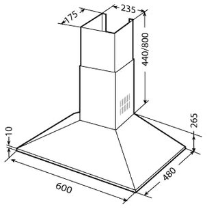 Вытяжка Тека DBB 60 STAINLESS STEEL фото 2 Вытяжка Teka DBB 60 STAINLESS STEEL фото 2