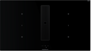 Индукционная варочная поверхность с вытяжкой Kuppersbusch KMI 9850.1 SR-S Black Velvet фото