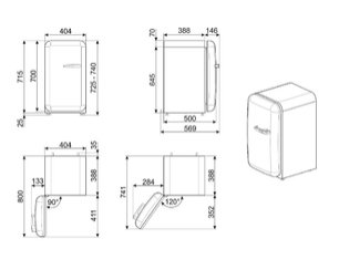 Холодильник Смег FAB5LDUJ5 фото 4 Холодильник Smeg FAB5LDUJ5 фото 4