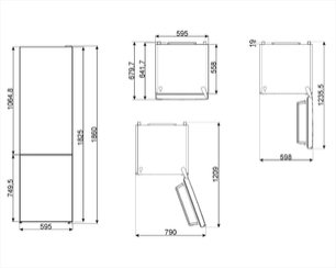 Холодильник Smeg FC182PBN фото 3
