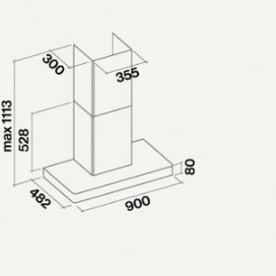 Вытяжка Фалмек Stilo 90 inox wall (NRS) фото 2 Вытяжка Falmec Stilo 90 inox wall (NRS) фото 2