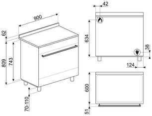 Варочный центр Смег C95GMCA9-1 фото 4 Варочный центр Smeg C95GMCA9-1 фото 4