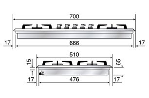 Варочная панель Илве HP75C фото 2 Варочная панель Ilve HP75C фото 2
