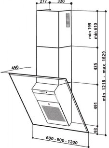 Вытяжка Де Дитрих DHD 790 GB фото 3 Вытяжка De Dietrich DHD 790 GB фото 3