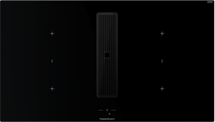 Индукционная варочная поверхность с вытяжкой Kuppersbusch KMI 9850.1 SR-E Black Chrome фото