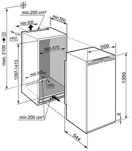 Встраиваемый холодильник Liebherr IKB 2754 Premium фото 3
