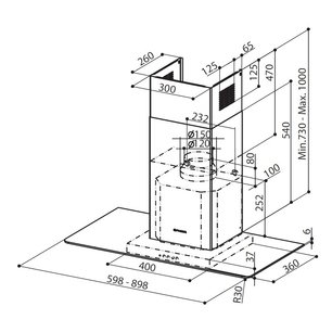 Вытяжка Faber Side BRS X/V A90 фото 2