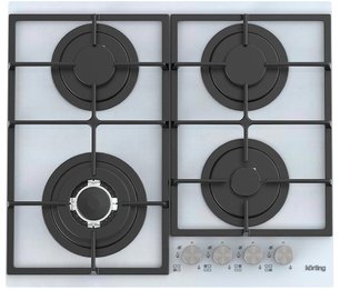 Газовая стеклянная варочная панель Кертинг HGG 6734 CTW фото Газовая стеклянная варочная панель Korting HGG 6734 CTW фото
